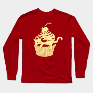 Cupcat Cutecake Long Sleeve T-Shirt